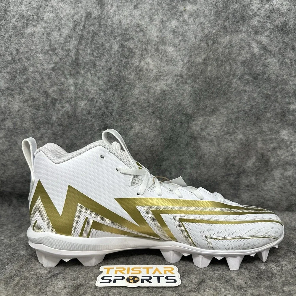 Adidas Freak Spark Mid Football Cleats Mens Size 11.5 White Gold HP7711